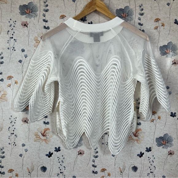 White mesh blouse - Picture 7 of 11